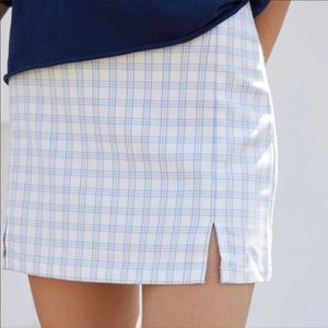 Brandy Melville Blue Gingham Skirt